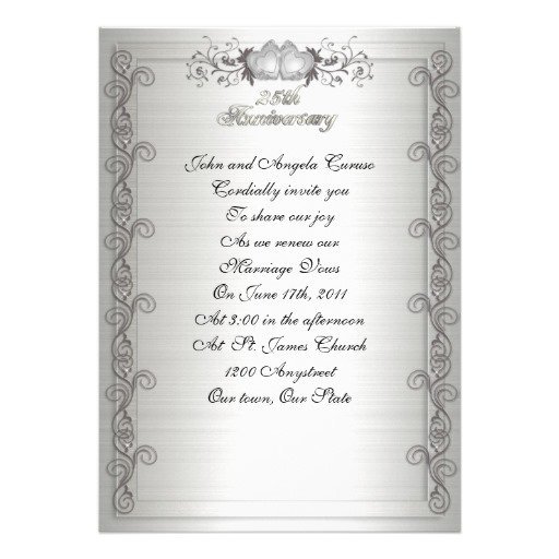 Anniversary Party Invitation Wording