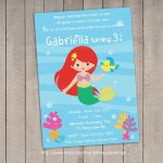 Ariel Little Mermaid Invitations