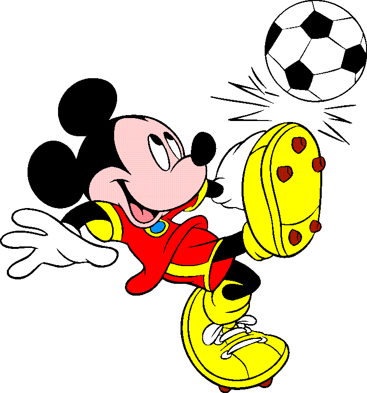 As Mickey Mouse Football Player