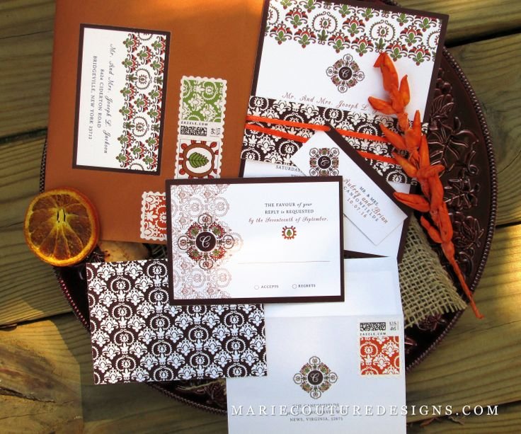 Autumn Wedding Invitation Sets