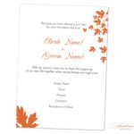 Autumn Wedding Invitation Templates