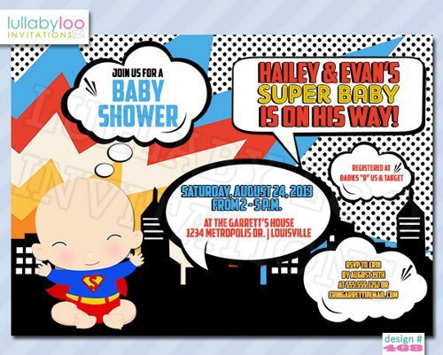 Avengers Baby Shower Invitations