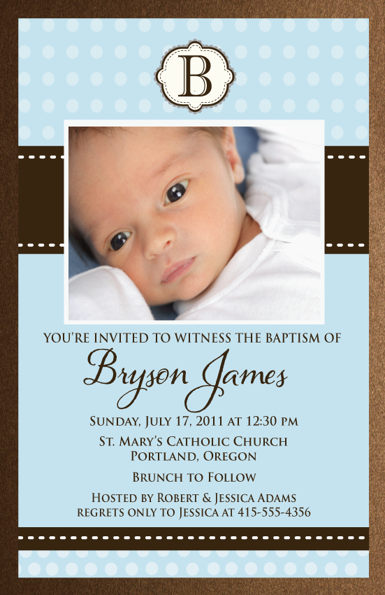 Baby Baptism Invitations Templates