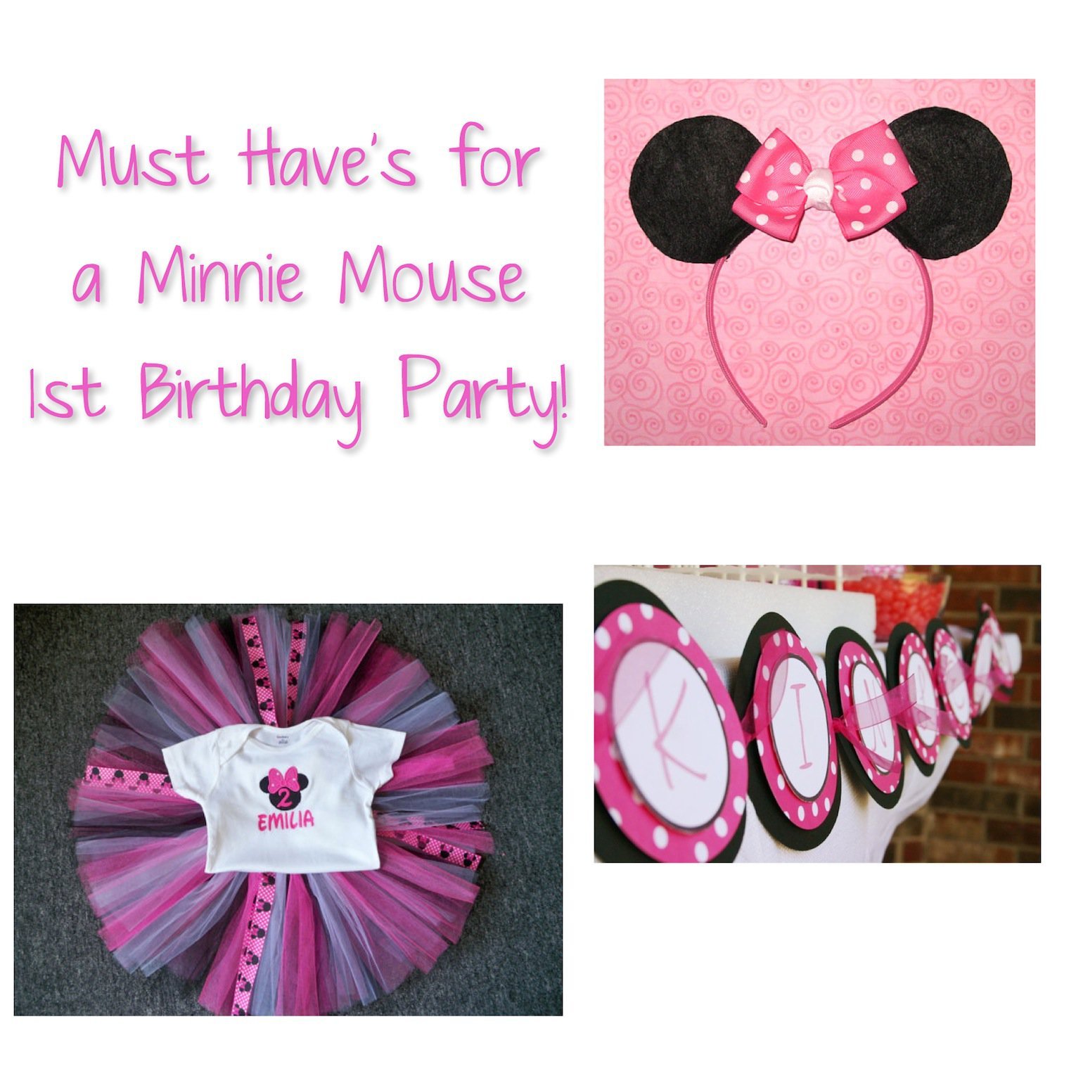 Baby Minnie Mouse First Birthday Party Ideas