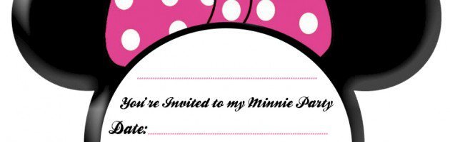 Baby Minnie Party Invitations