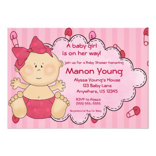 Baby Shower Diaper Invitations