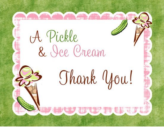 Baby Shower Folded Invitations