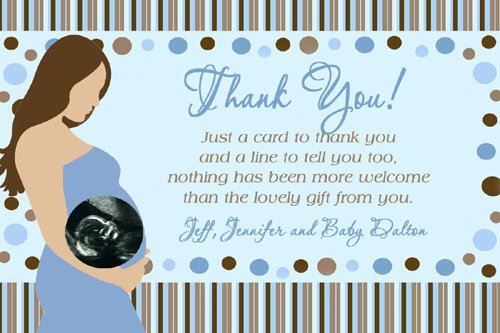 Baby Shower Invitations Thank You Notes