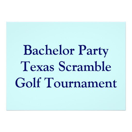 Bachelor Party Invitation Ideas