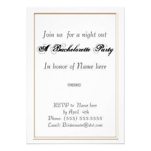 Bachelorette Party Invitation Templates
