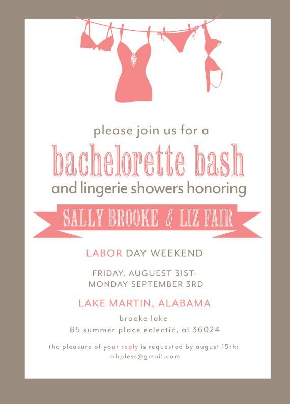 Bachelorette Weekend Invitations Wording
