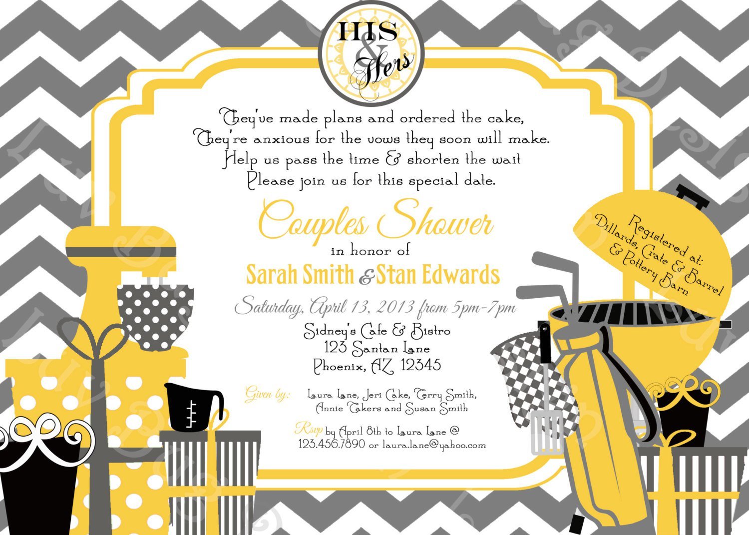 Backyard Bbq Wedding Invitations