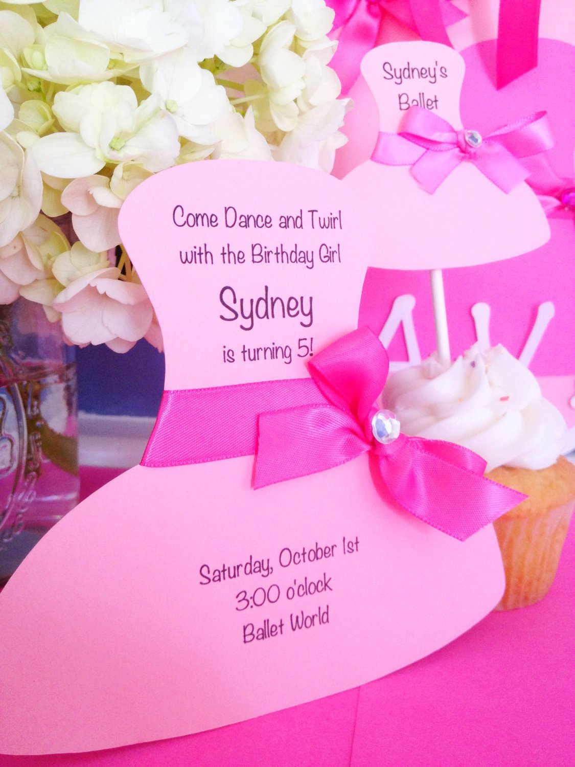 Ballerina Birthday Invitations