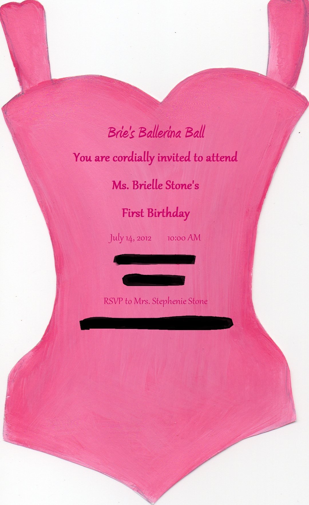 Ballerina Tutu Invitation Templates - Invitation Design Blog