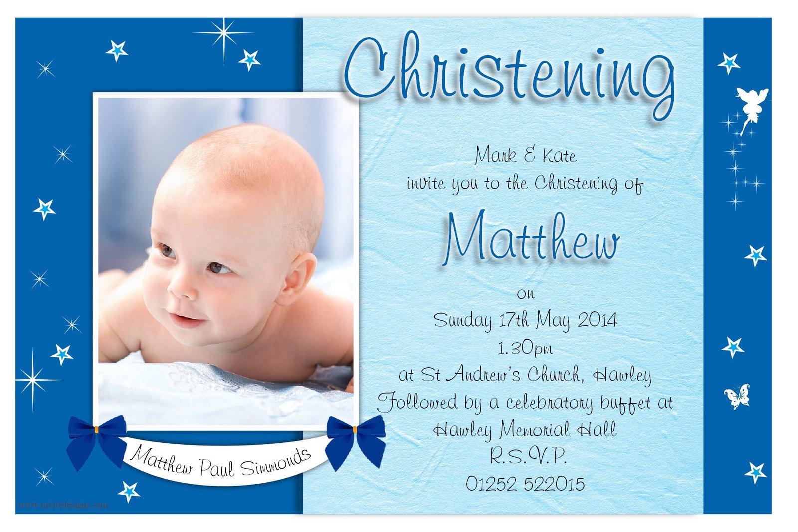 Baptism Box Invitations