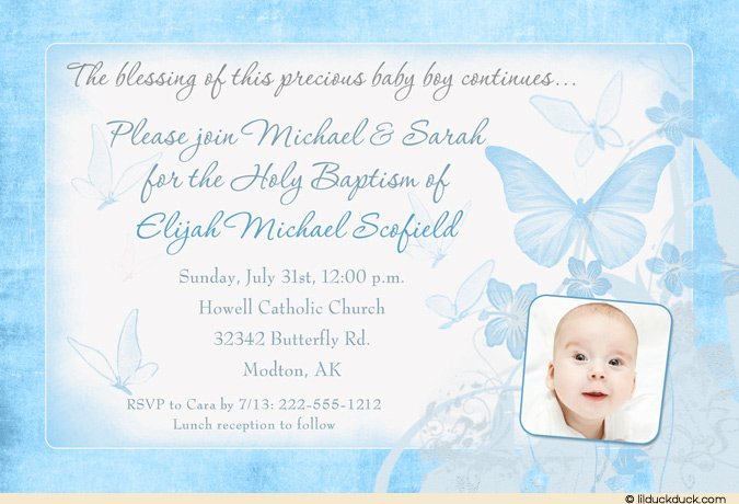 Baptism Christening Invitation Cards