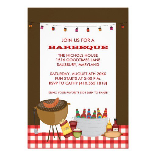 Barbecue Invitations Templates