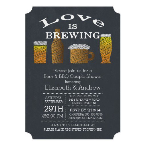 Barbecue Wedding Shower Invitations