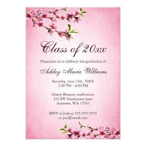 Basic High School Graduation Invitations