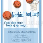 Basketball Birthday Invitation Templates