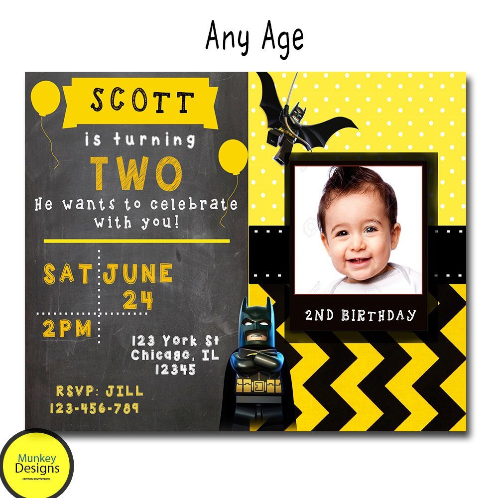 Batman Birthday Invitation Sample