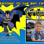 Batman Birthday Party Invitation Printable