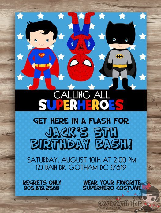 Batman Invitation Ideas