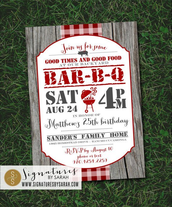 Bbq Invitations Free Download