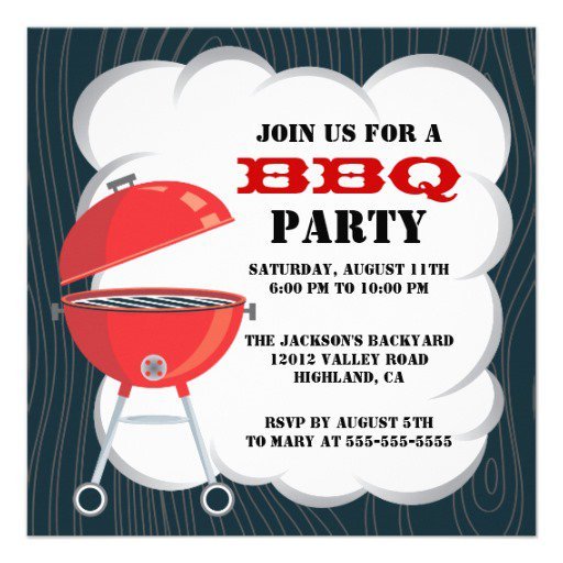 Bbq Party Invitations