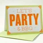 Bbq Party Invitations Rich