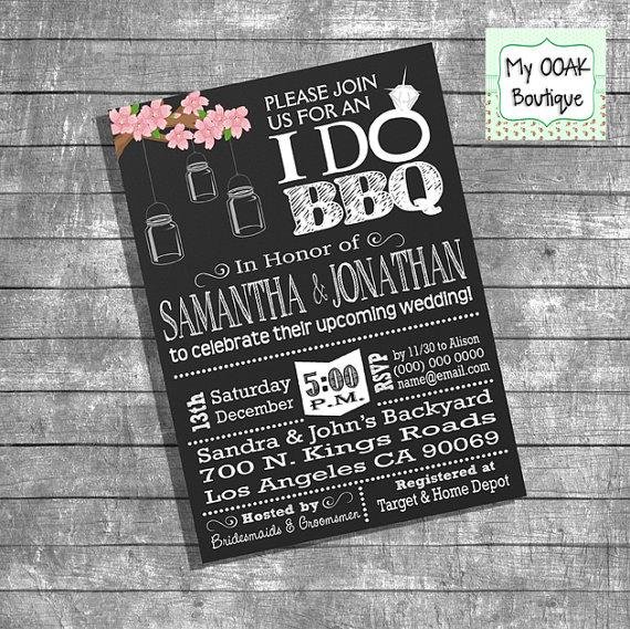 Bbq Wedding Shower Invitations