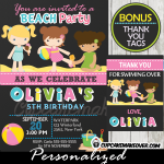 Beach Party Invitation Ideas