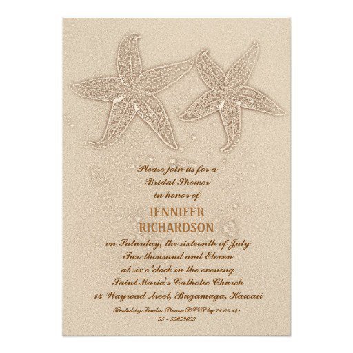 Beach Bridal Shower Invitation Fun