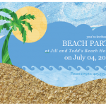 Beach Party Invitation Templates