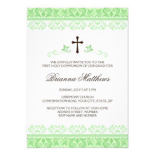 Beautiful Communion Invitations