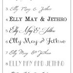 Calligraphy Fonts For Wedding Invitations