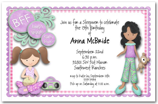 Bff Birthday Invitations