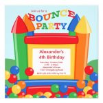 Birthday Invitations Bounce Balls