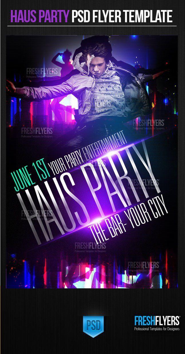 Birthday Party Flyer Templates Psd Free