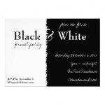 Black And White Party Invitations