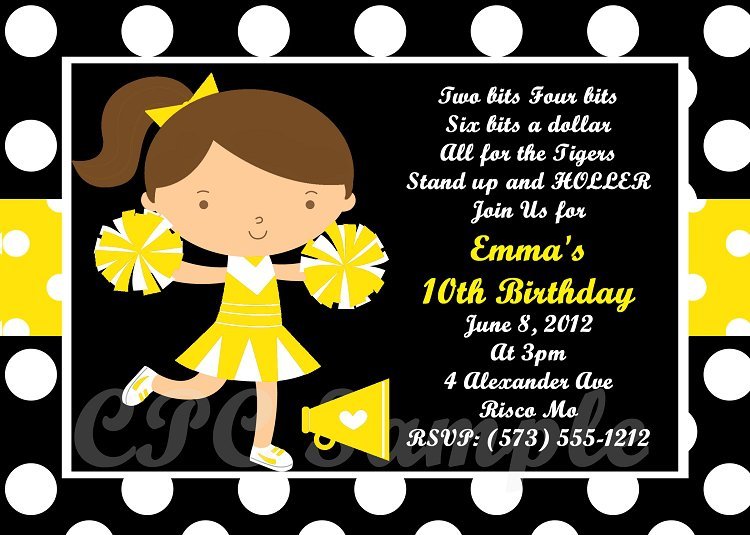 Black Tie Birthday Party Invitations