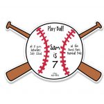 Blank Baseball Invitations