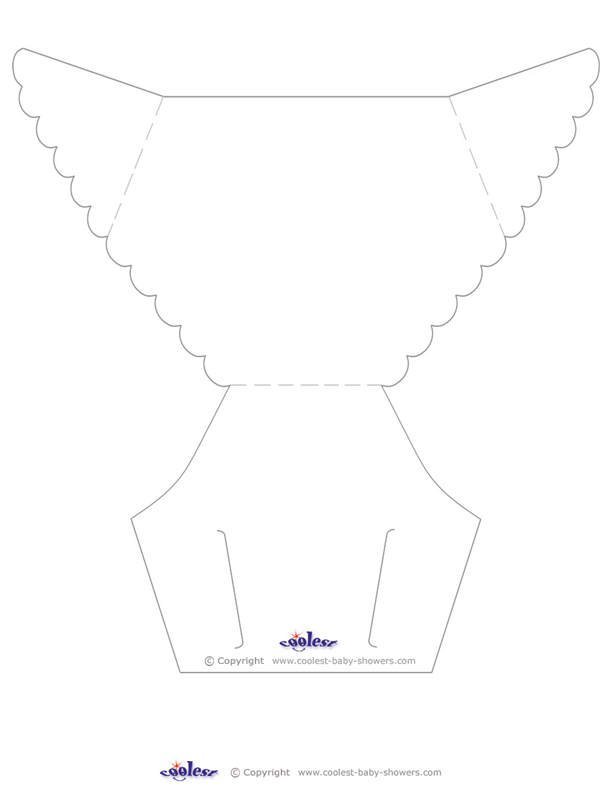 Blank Diaper Party Invitations