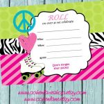 Blank Printable Skating Invitations