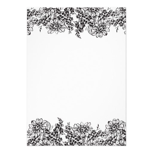 Blank Wedding Invitation Borders