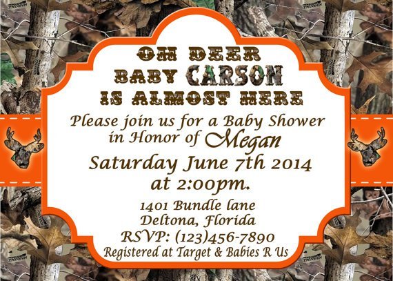 Blue Camo Printable Invitations