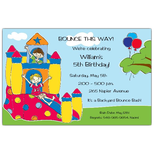 Bounce Birthday Invitations