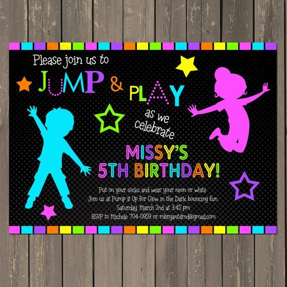 Bounce House Birthday Invitation Templates