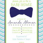 Bow Tie Baby Shower Invitations