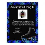 Boys Roller Skating Party Invitations